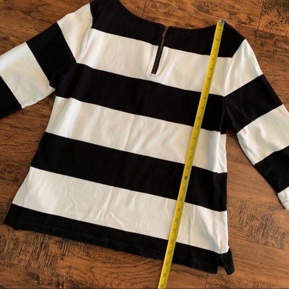 Black Striped Heavyweight Boatneck Top Old Navy - Picture 3 of 3